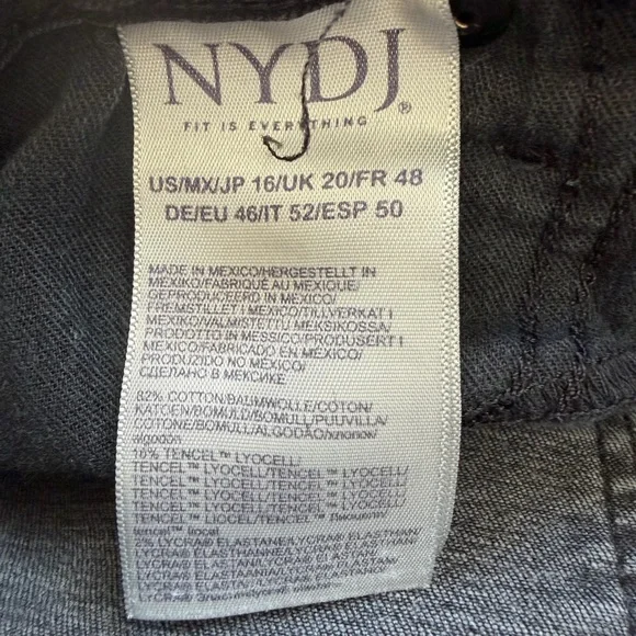 NYDJ Marilyn Straight Leg Jeans in Dark Gray - Picture 4 of 6